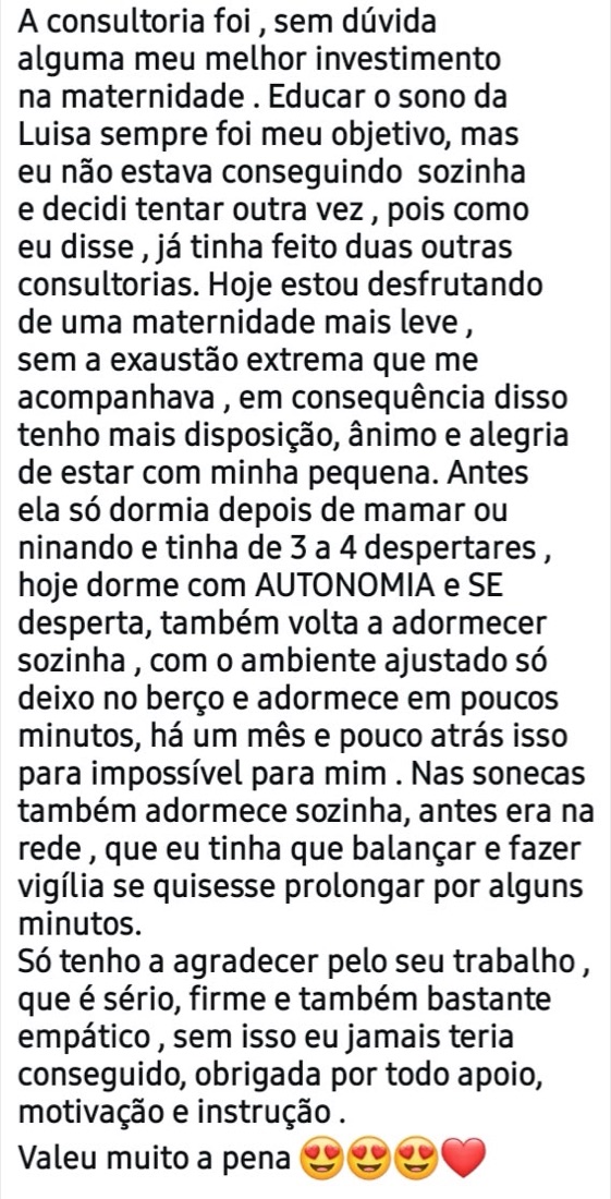 Depoimento de aluna 5