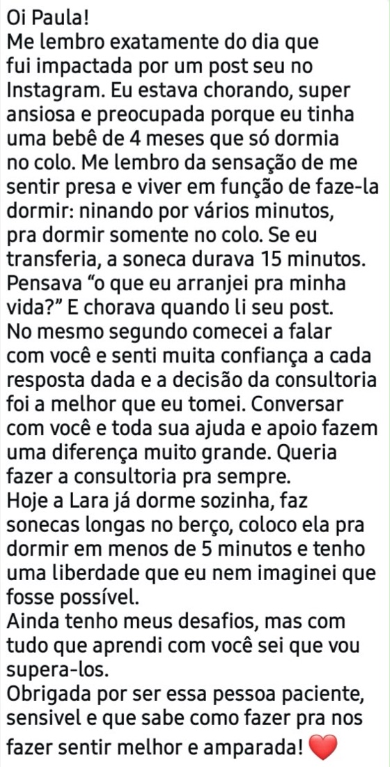 Depoimento de aluna 11