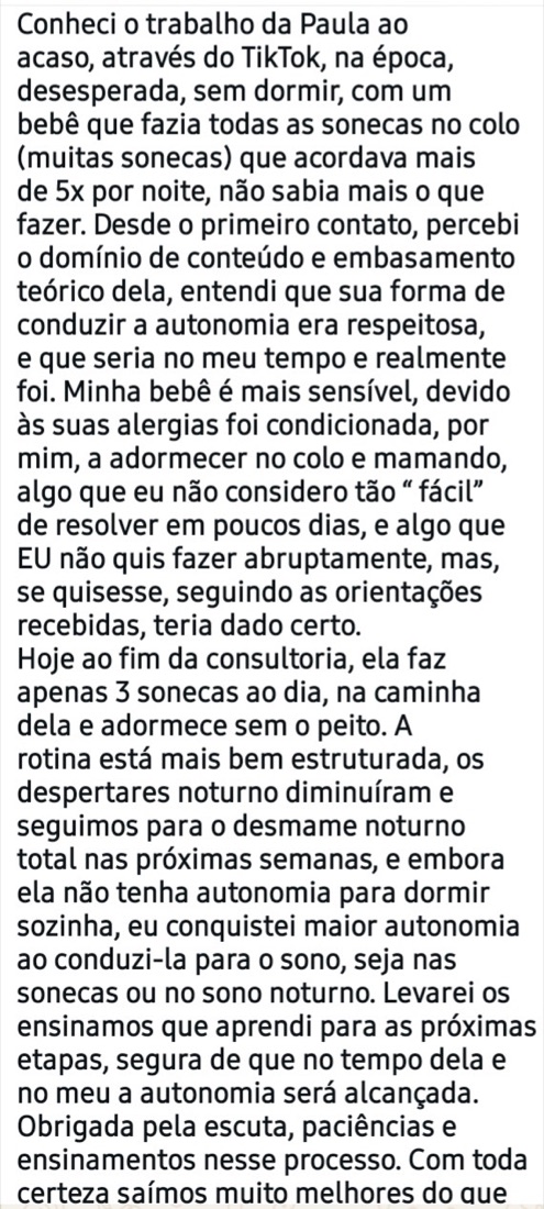 Depoimento de aluna 23