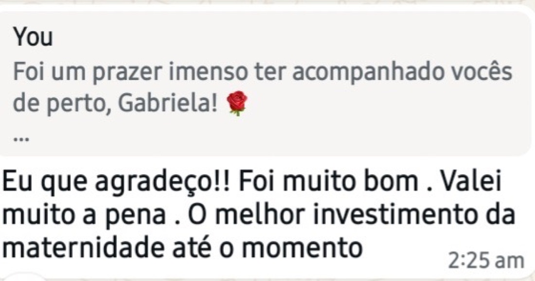 Depoimento de aluna 24