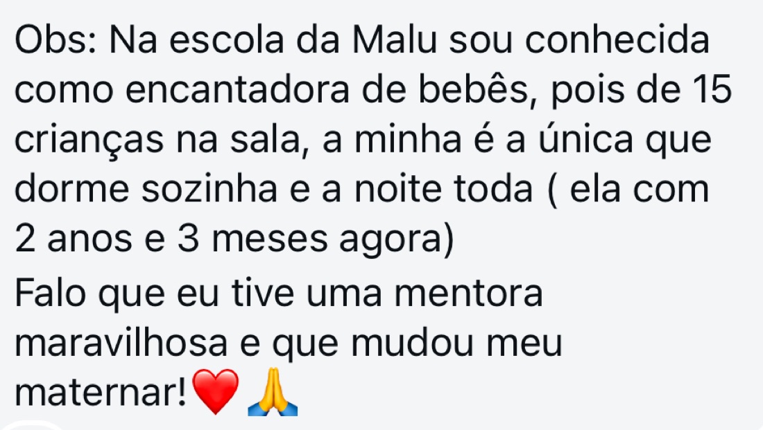Depoimento de aluna 1