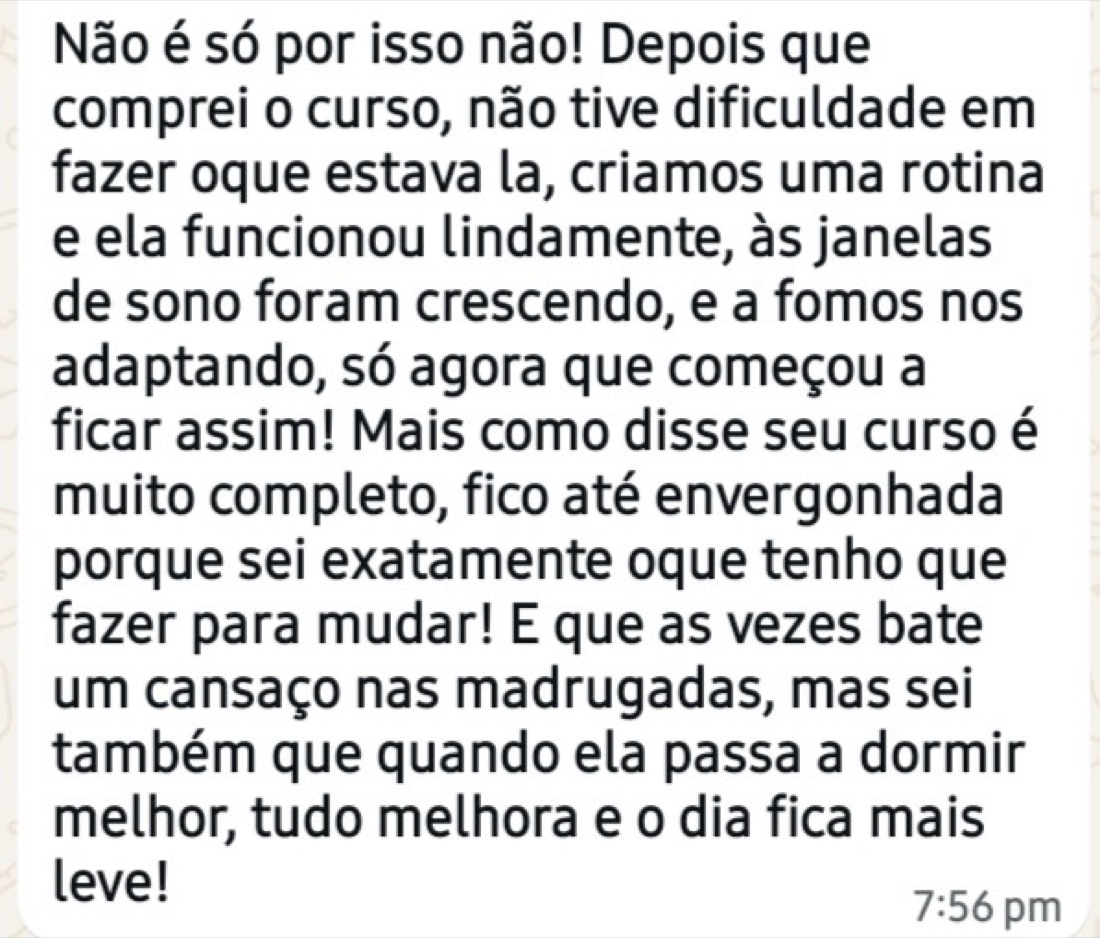 Depoimento de aluna 6