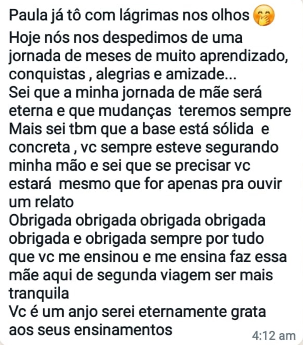 Depoimento de aluna 7